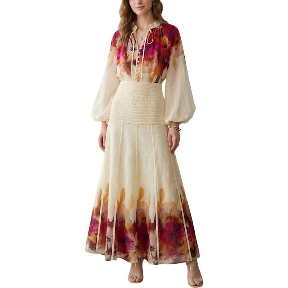 Amanda Royal Womens  2Pc Blouse & Skirt Set